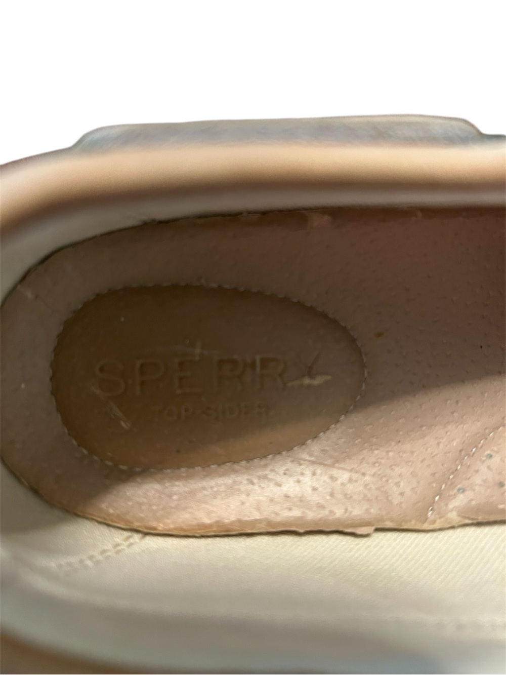 Sperry Women's Light Tan Leather Slip-On Boat Shoe - Picture 3 of 5